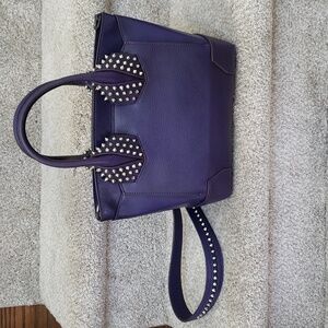 Christian Louboutin purple 2 way bag